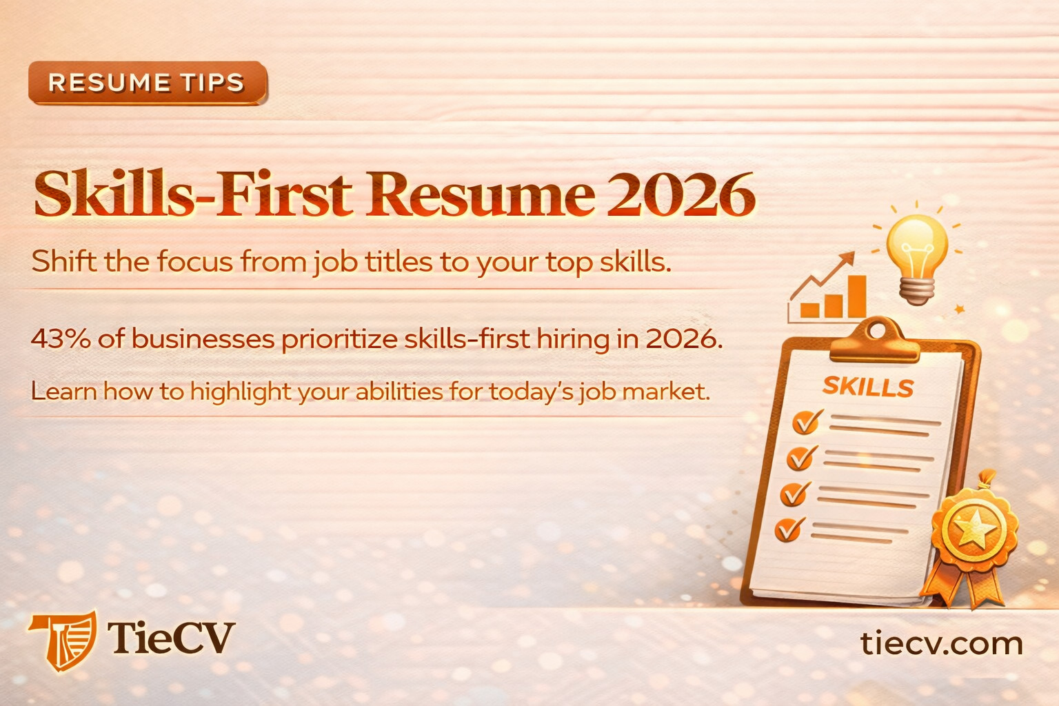 Skills-first resume example for 2026